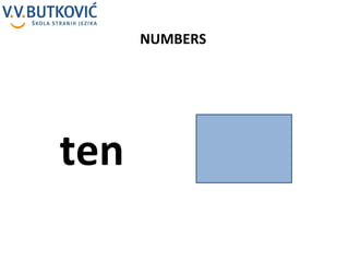 NUMBERS ten 