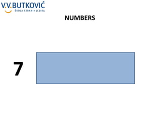 NUMBERS 7 