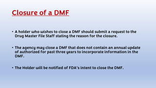 Dmf Update Drug Master File.pdf