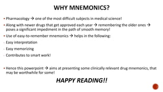 Get Mnemonic Metronidazole