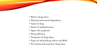 Drug of abuse | PPT