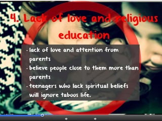 Drug social problem among teenagers