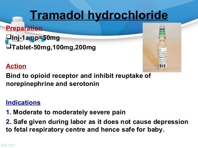 Effects Of Tramadol Hydrochloride Injection In Relief Of Cancer Pain