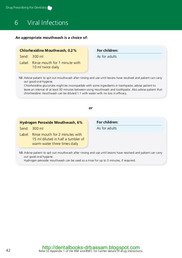 Drug Prescribing For Dentistry