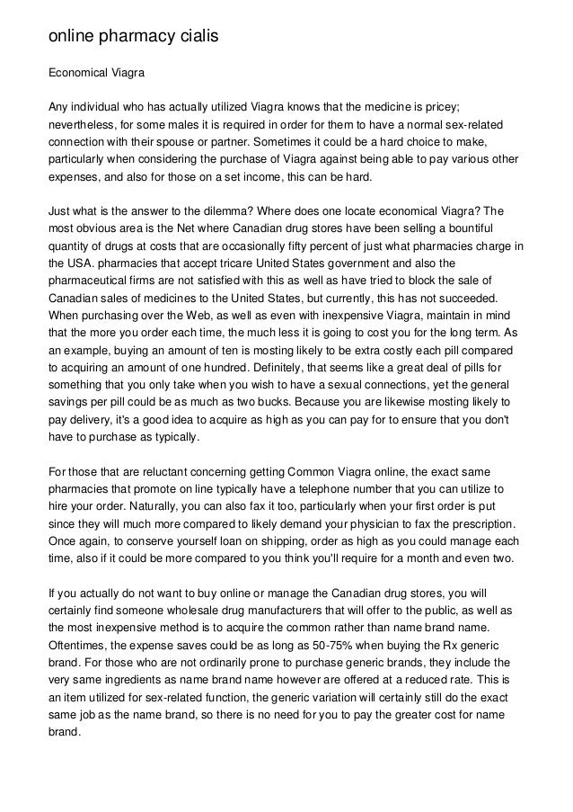 Cialis pharmacy online