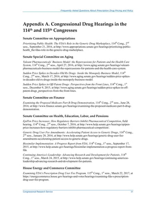 Appendix Priscription USA FAQs- Prescription Drug Pricing & Policy | PDF