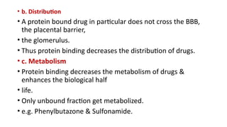 drug protein binding into the body .pptx