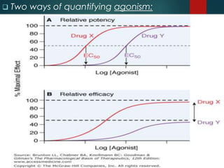  Two ways of quantifying agonism:

 