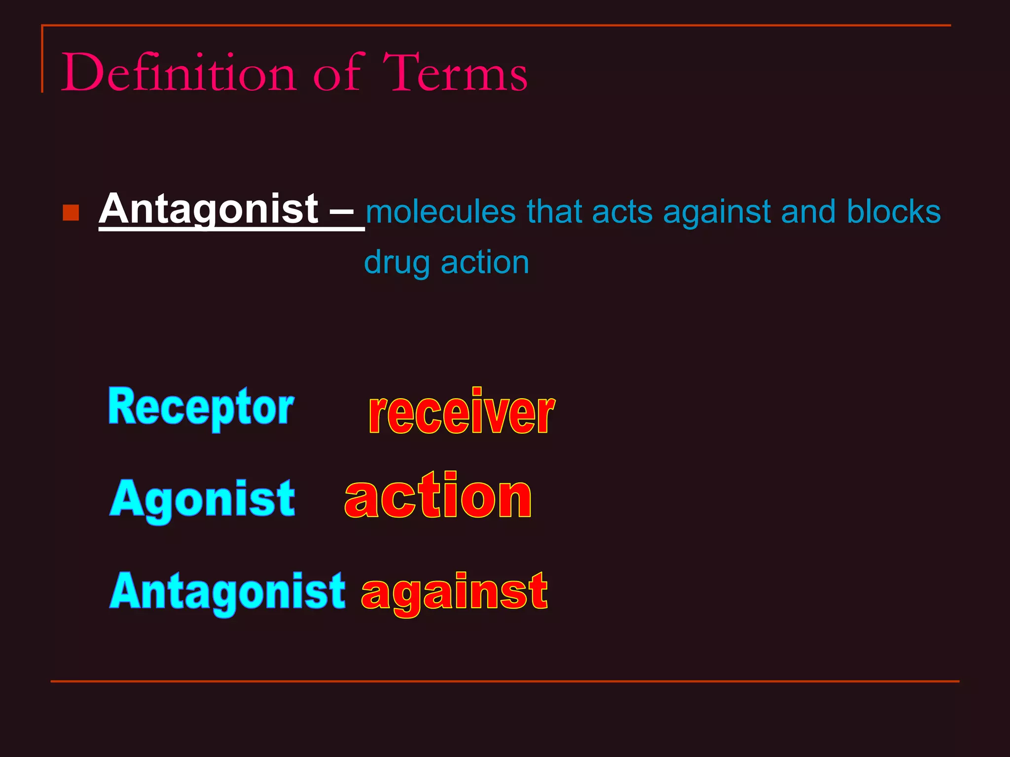 Drug - Receptor Interactions | PPT