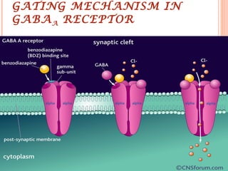 GATING MECHANISM IN GABA A  RECEPTOR 