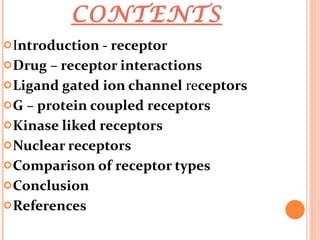 Drug receptors in pharmacology | PPT