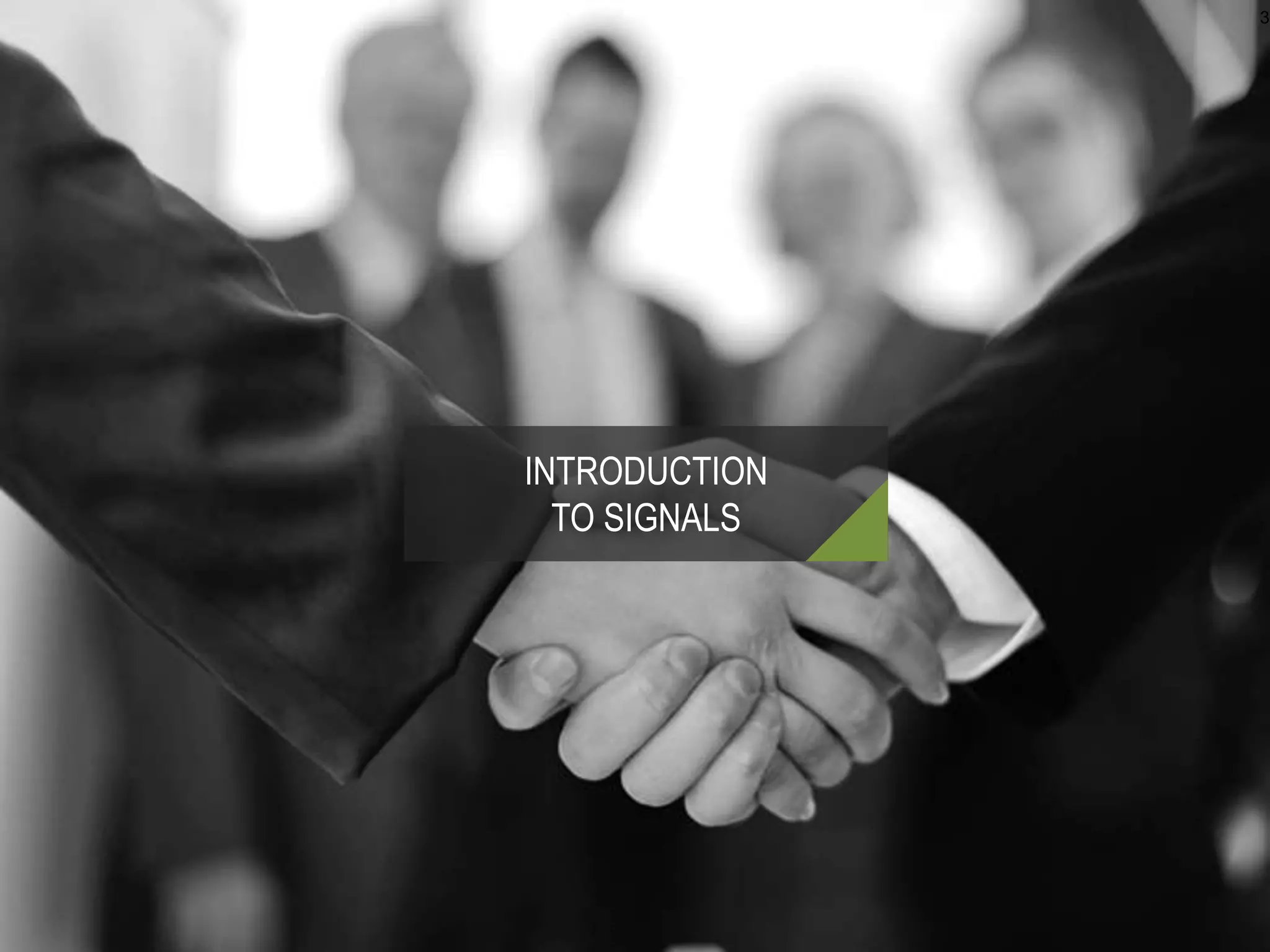 NEW APPROACH FOR DRUG REPOSITIONING
PRODUCT INTELLIGENCE
3
INTRODUCTION
TO SIGNALS
 