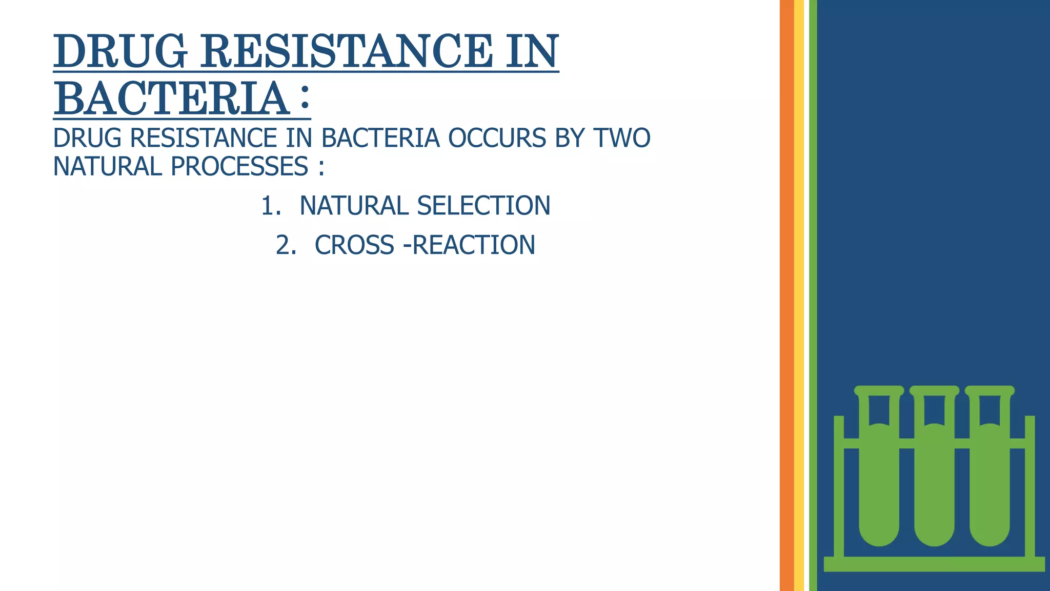 Drug resistance in microorganisms | PPTX