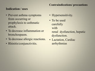 drugs, respiratory drugs, .pptx