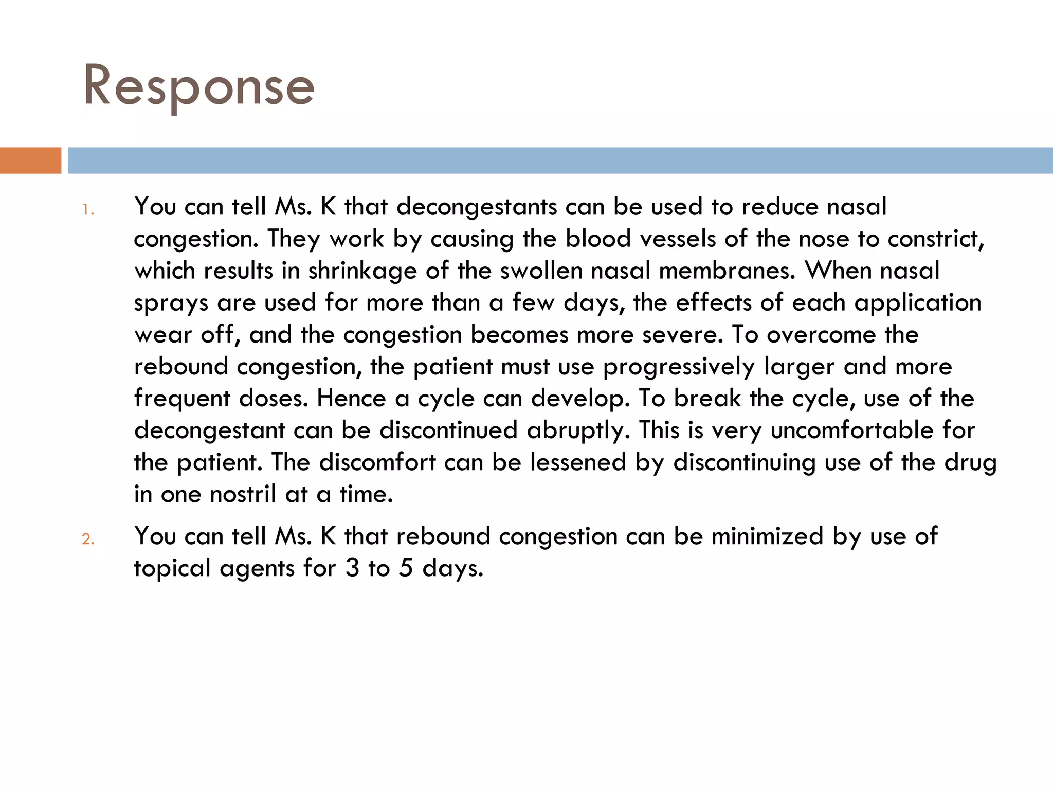Drugs for Allergic Rhinitis Cough and Colds | PPT