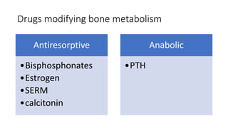 Drugs acting on bone | PDF
