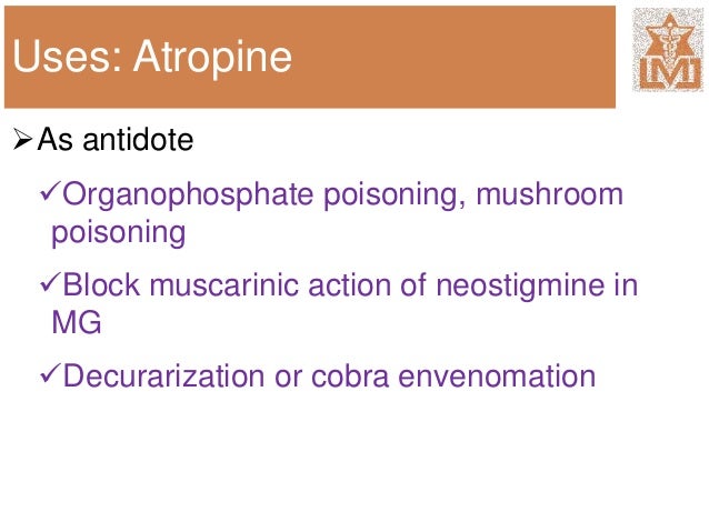 atropine antidote neostigmine atropine antidote neostigmine