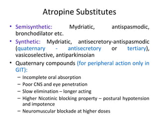 Drugs acting on PNS Slide 63