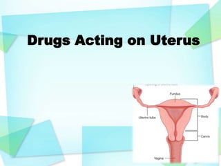 Drugs Acting on Uterus
 