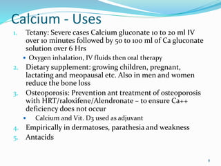 Drugs affecting calcium balance | PPTX