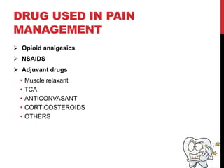 Adsuvan Rug Drugs affecting pain | PDF