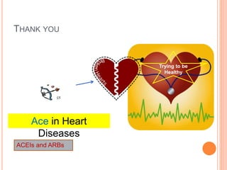 THANK YOU
Ace in Heart
Diseases
Trying to be
Healthy
ACEIs and ARBs
 