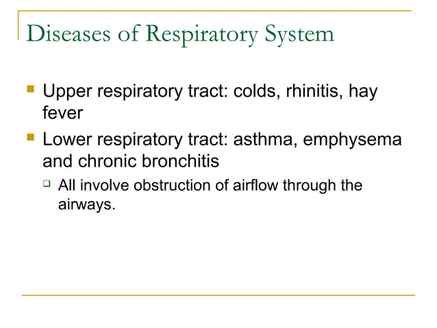 Drugs affecting respiratory system