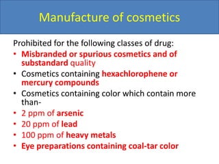 Drugs and cosmetics act 1940 | PPTX