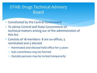 Drugs and cosmetics act, 1940 and rules | PPTX