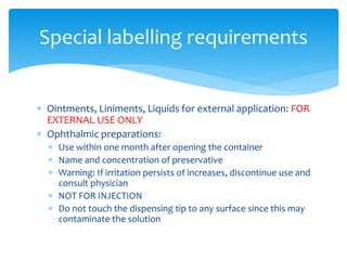 Drugs and cosmetics act, 1940 and rules | PPTX