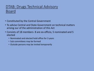 Drugs and cosmetics act, 1940 and rules | PPTX