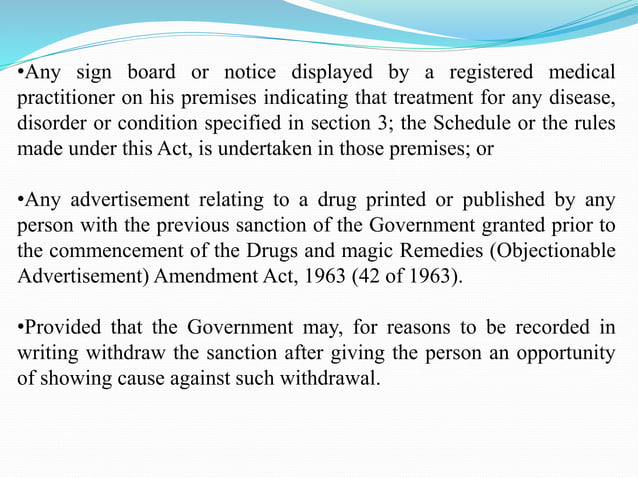Drugs And Magic Remedies Act 1954 And Rules
