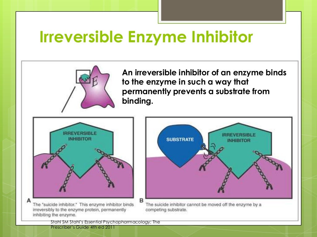 Irreversible Enzyme Inhibitor An irreversible