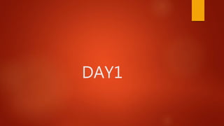 DAY1
 