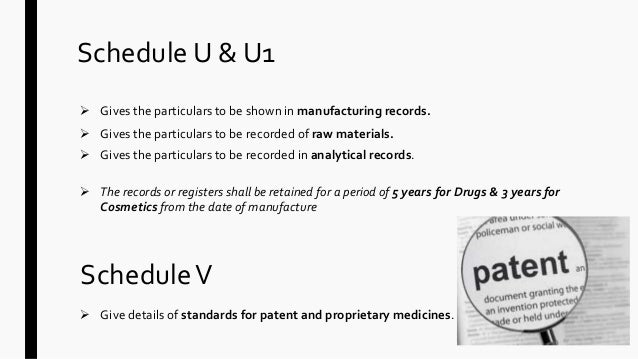 drug schedules medicines schedule