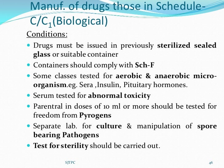 How can you obtain a list of drug schedules?