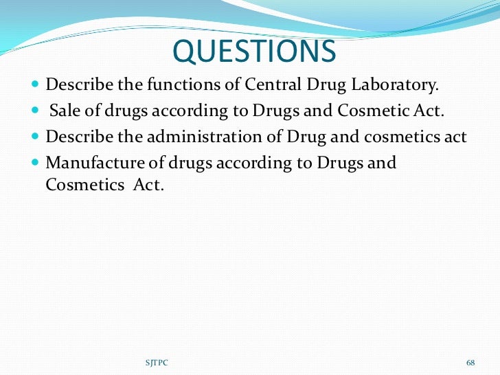 Drugs & cosmetics act 1940