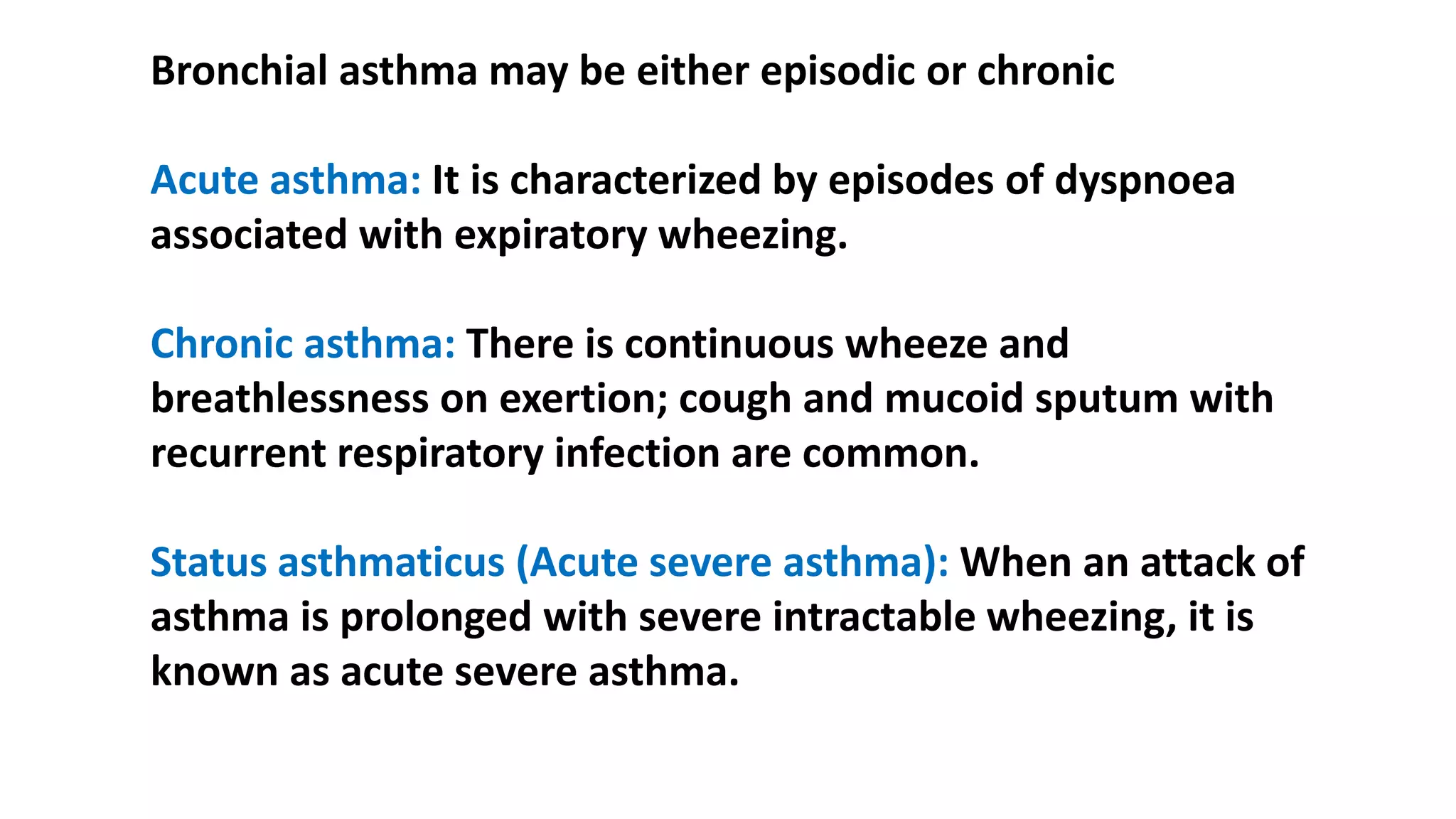 Drugs for bronchial asthma | PPTX
