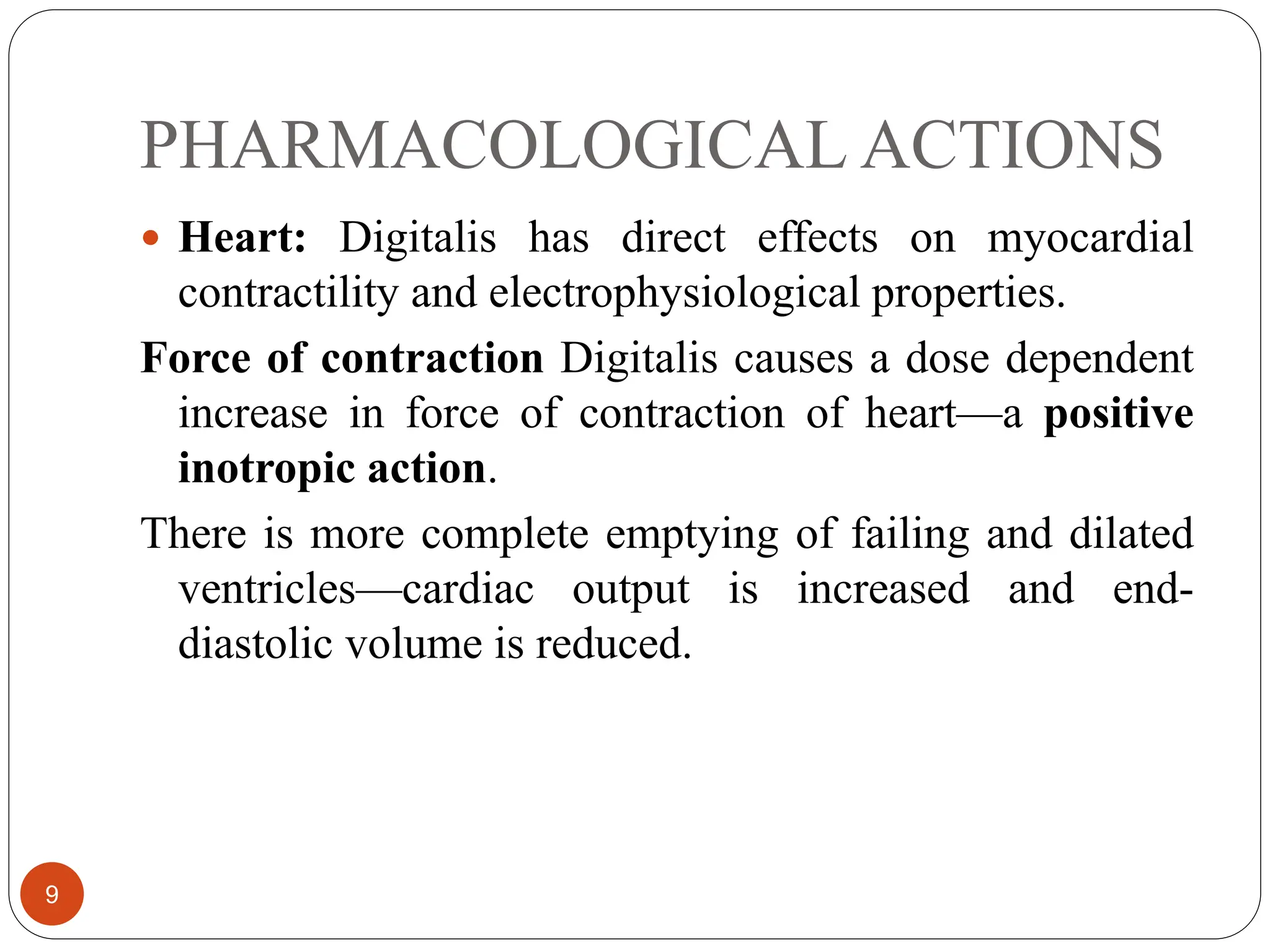 Pharmacology of Drugs for Congestive Heart Failure | PPTX
