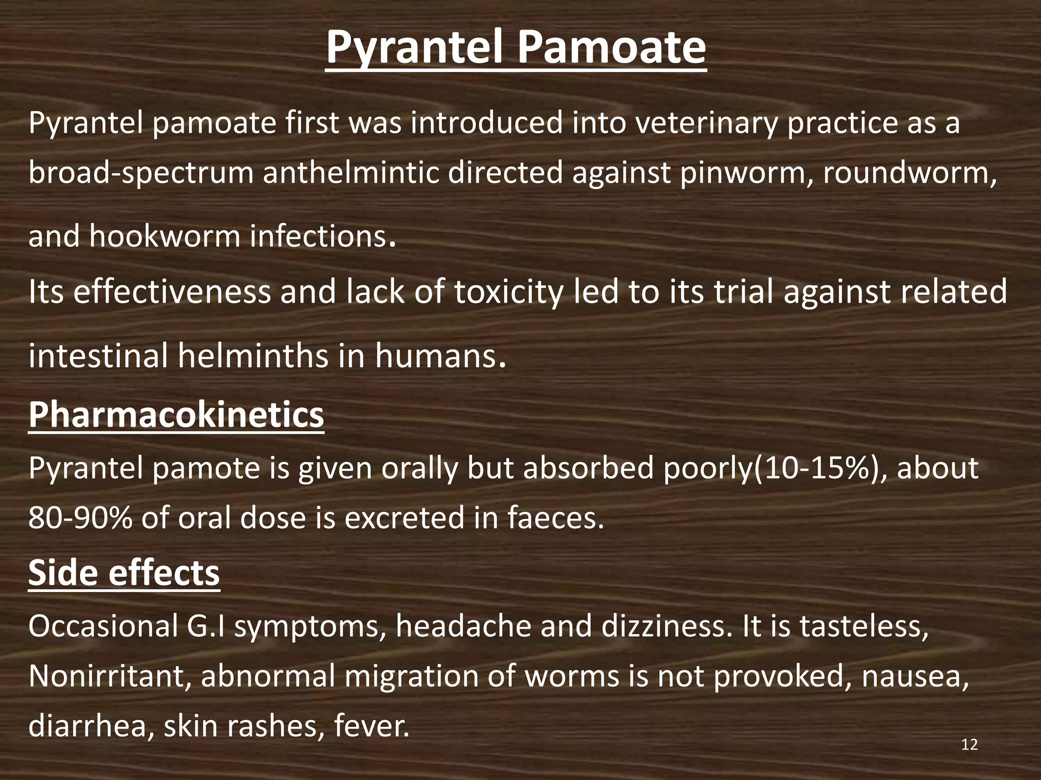 Drugs for helminthiasis. | PDF