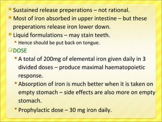 Drugs for iron def anemia | PPT