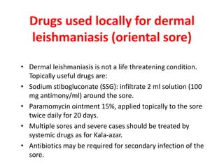 Drugs for treatment of Leishmaniasis.pptx