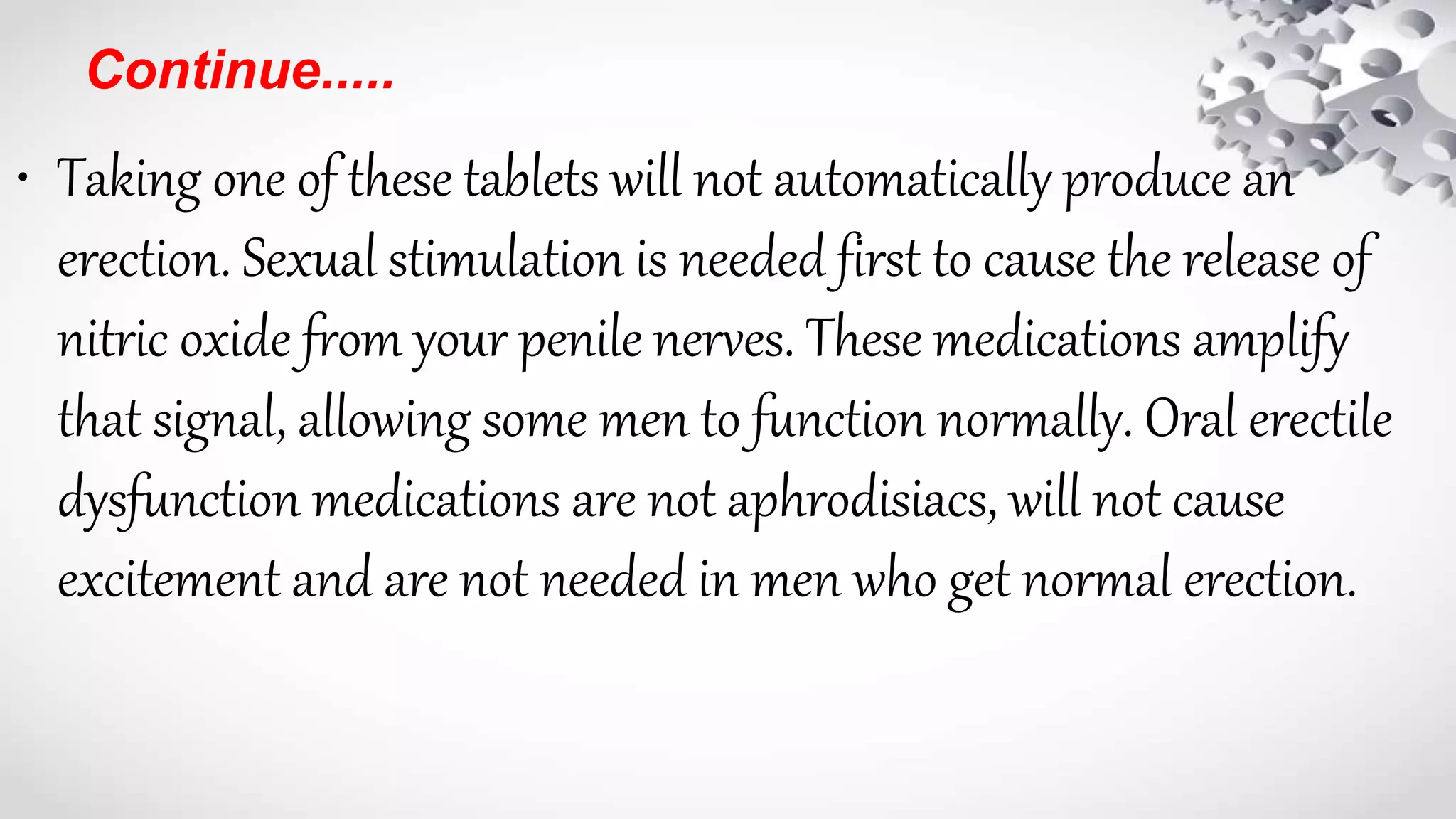 Drugs for Erectile Dysfunction PPTX