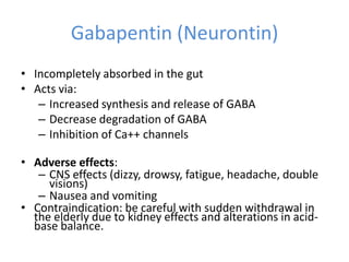 gaba for gabapentin withdrawal