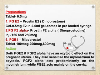 Prostoin Drugs in obstetrics | PPTX