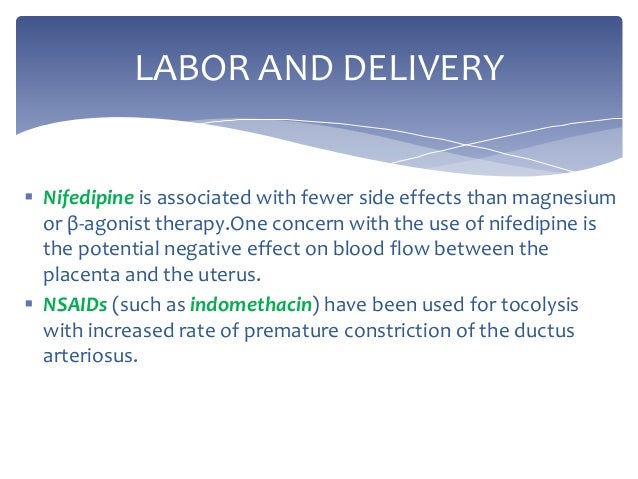 Procardia And Pregnancy Side Effects