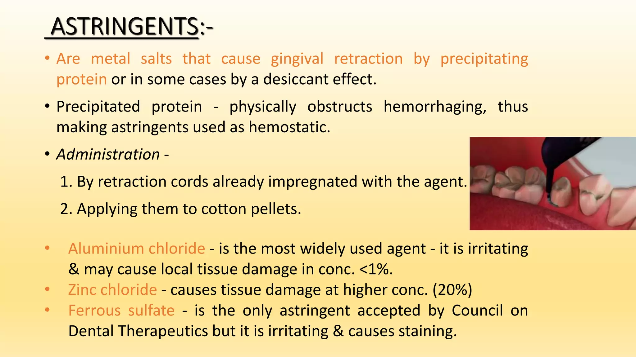 Drugs in prosthodontics | PPTX