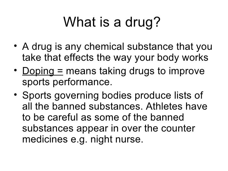 Drugs In Sport
