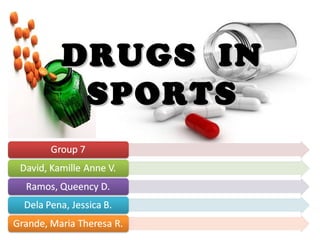 DRUGS IN
 SPORTS
 