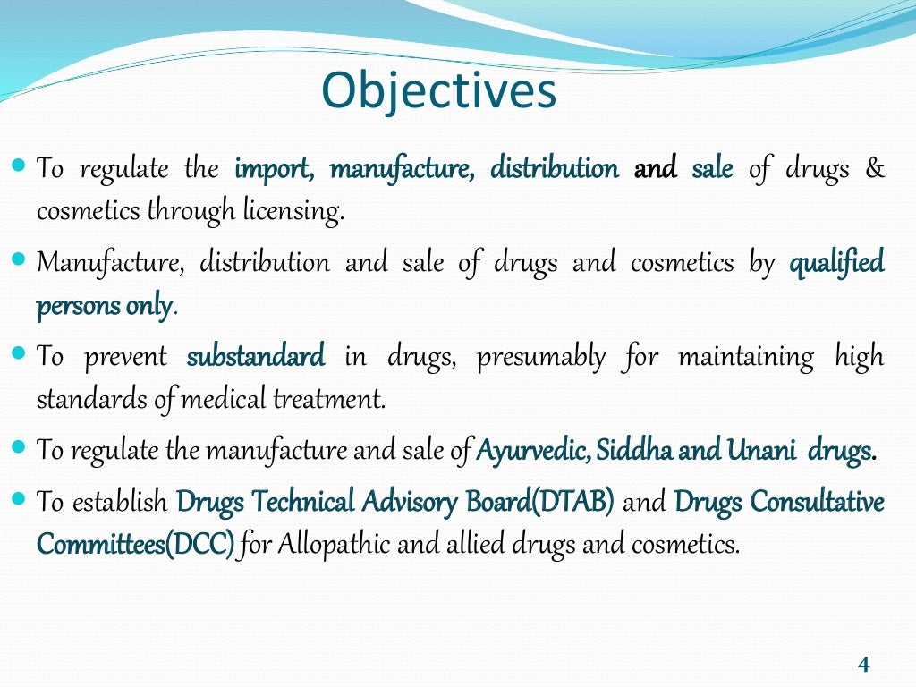 Drugs n cosmetics act 1940